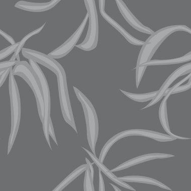 Moda tekstil, grafik ve el sanatları için tropik yapraksız desen tasarımı