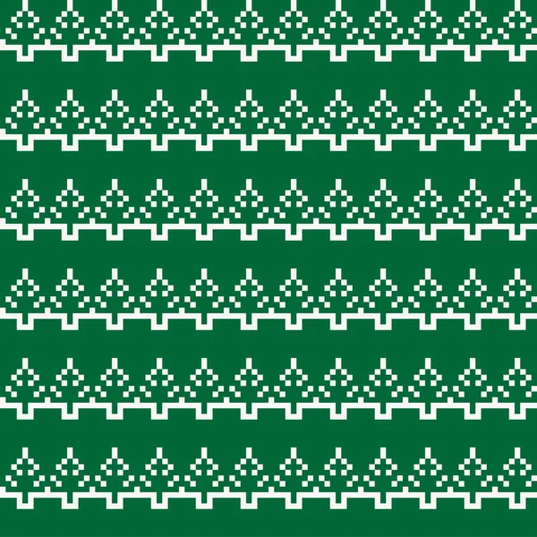 Julgransmässodesign För Modetextilier Stickade Kläder Och Grafik — Stock vektor