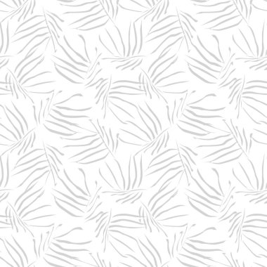 Moda tekstil, grafik ve el sanatları için tropik yapraksız desen tasarımı