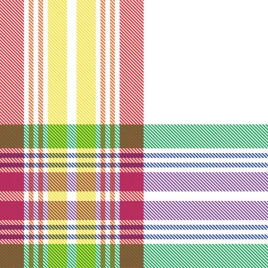 Gökkuşağı Ekoseli, kareli, ekose desenli moda tekstil ve grafikleri için uygun