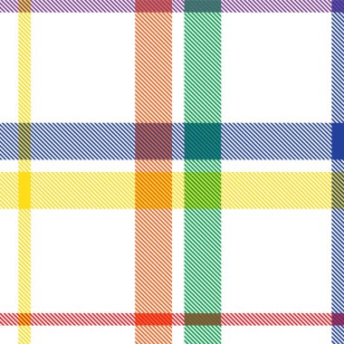 Gökkuşağı Ekoseli, kareli, ekose desenli moda tekstil ve grafikleri için uygun