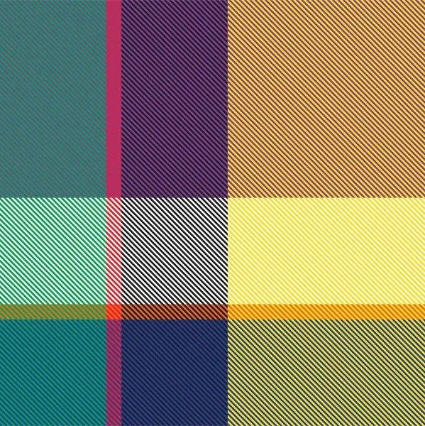 Plaid Arco Iris Cuadros Tartán Patrón Sin Costura Adecuado Para — Vector de stock