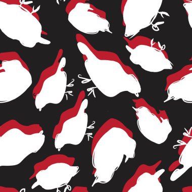 Moda tekstil, grafik, arka plan ve el sanatları için kuş desensiz arkaplan