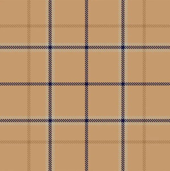 Brown Minimal Plaid Textured Seamless Pattern Fashion Textiles Graphics — Stockový vektor