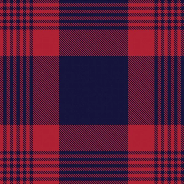 Red Minimal Plaid Textured Seamless Pattern Fashion Textiles Graphics — Vetor de Stock