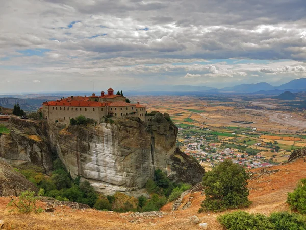 Meteora monastery in Greece - travel background — Stock Photo, Image