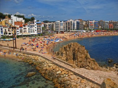 Costa brava (İspanya) deniz scape