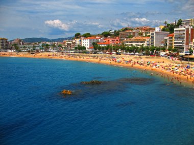 Costa brava (İspanya) deniz scape