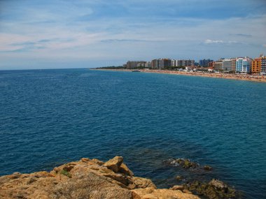 Costa brava (İspanya) deniz scape