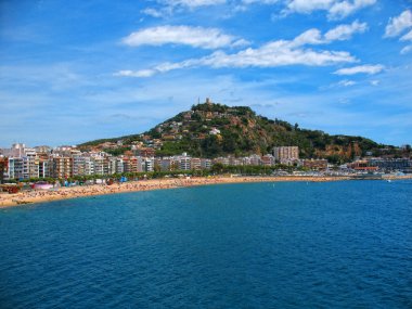 Costa brava (İspanya) deniz scape