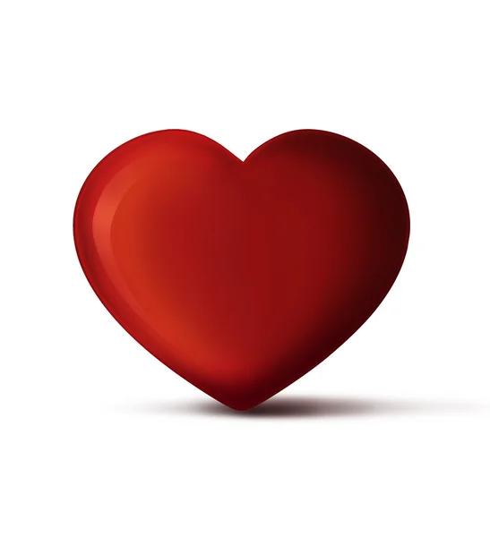 Red heart on colorful background — Stock Photo, Image