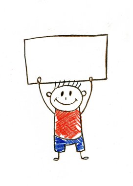 Çocuklar pastel boya çizimi