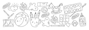 Okul, anaokulu, eğitim. Küçük çocuklar online eğitim e-öğrenim