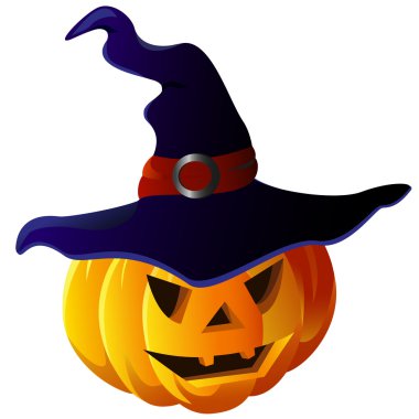 Scary halloween kabak cadı şapka