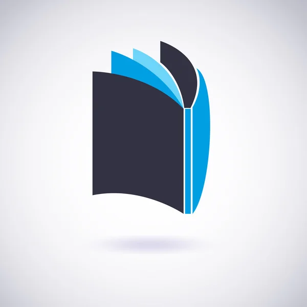 Icono del libro. Ilustración vectorial — Vector de stock