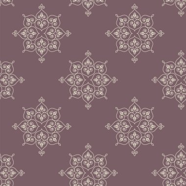 sorunsuz elle çizilmiş geleneksel Hint rangoli arka plan deseni