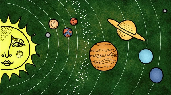 Ηλιακό σύστημα — Φωτογραφία Αρχείου