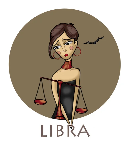 Znaki zodiaku: Libra — Zdjęcie stockowe