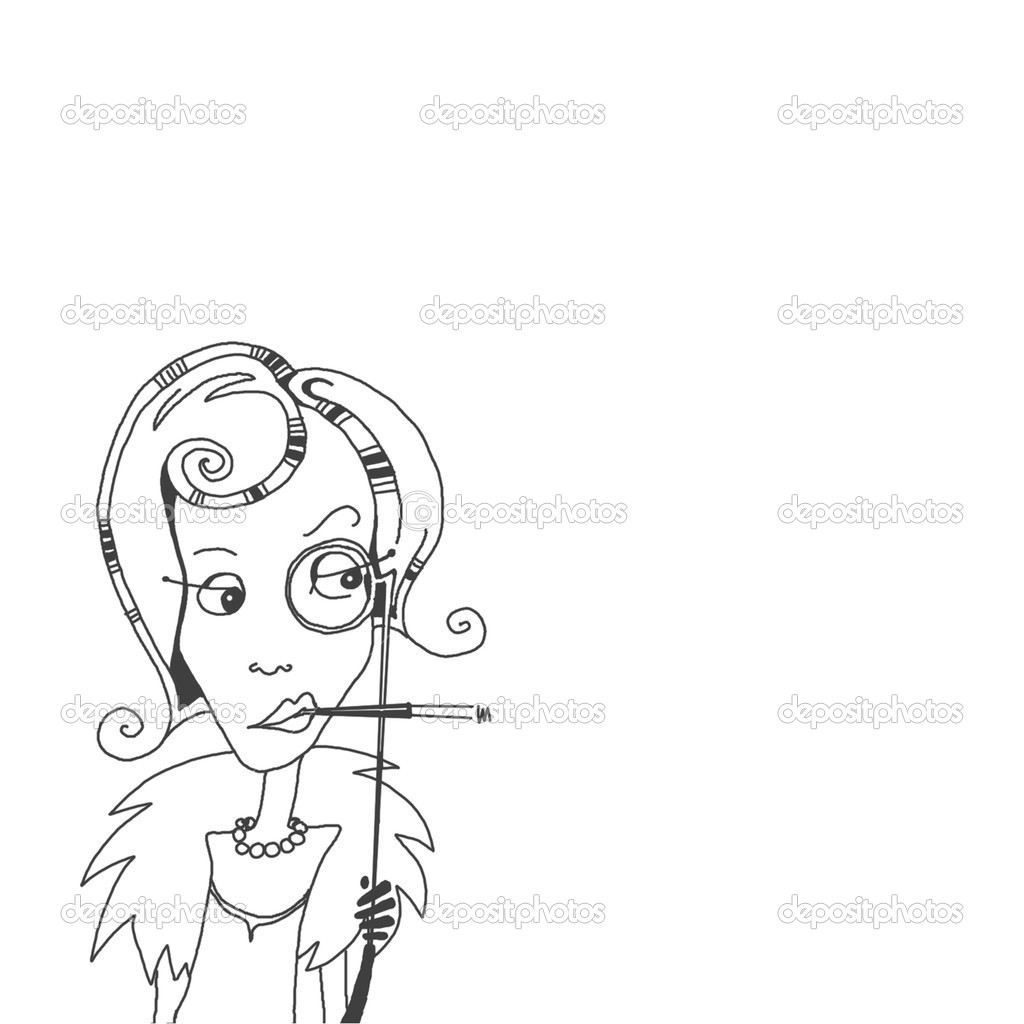 Monocle Dame Stockfoto Ssplajn 33614757