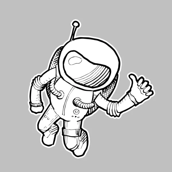 Astronaut ilustrace — Stock fotografie