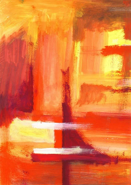 Sanat soyut arka plan parlak sarı, turuncu ve kırmızı lekeleri ile boyalı