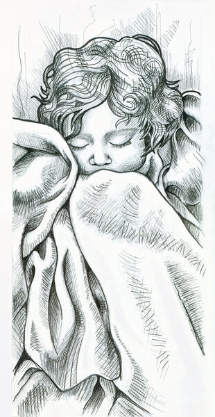 Peaceful baby sleeping