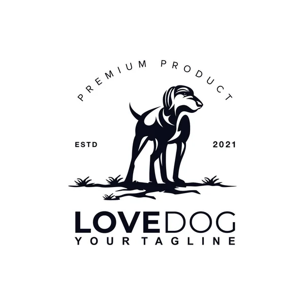 Πρότυπο Σχεδιασμού Λογότυπου Σκύλου Και Έμπνευση — Διανυσματικό Αρχείο