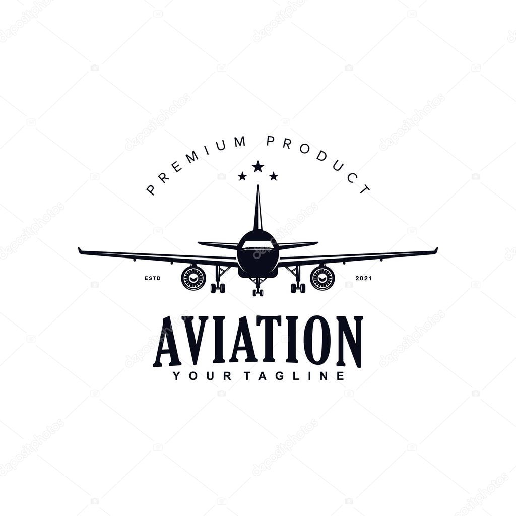 Aviation Logo Design Template Inspiration idea concept