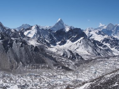 Ama Dablam Seen from Kala Patthar in Nepal. clipart