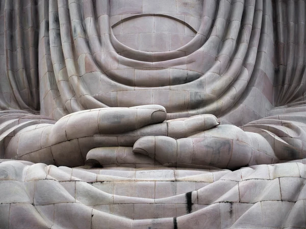 Het grote standbeeld van Boedha van bodhgaya, india — Stockfoto