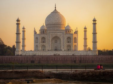 Agra, Hindistan 'daki Taj Mahal.