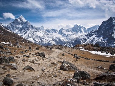Himalaya Dağları everest ana kampı Trek