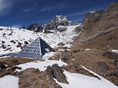 Ev-K2-CNR, aka the Italian Pyramid, Everest Base Camp Trek, Nepal clipart