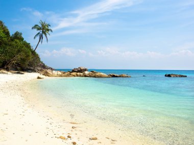 ıssız kumsalda perhentian Adası, Malezya