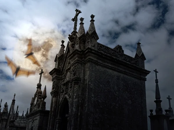 Old cemetery bats — Stock Photo, Image