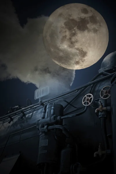 Παλιά νυχτερινό τρένο — Φωτογραφία Αρχείου