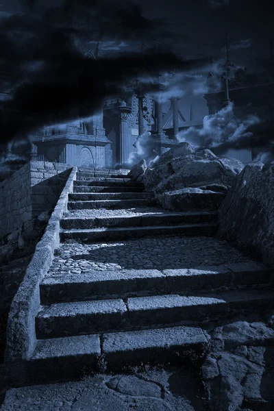 Stair to heaven or hell — Stock Photo, Image