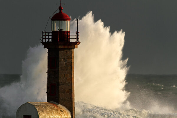 Storm in the lighthouse