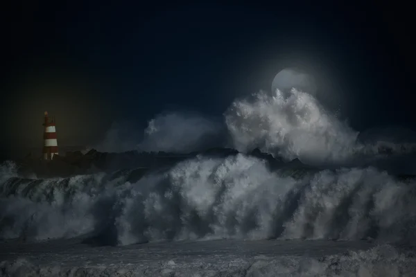 Kuzey Atlantik gece — Stok fotoğraf