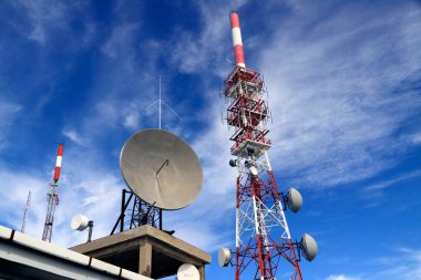 Communication antennas clipart