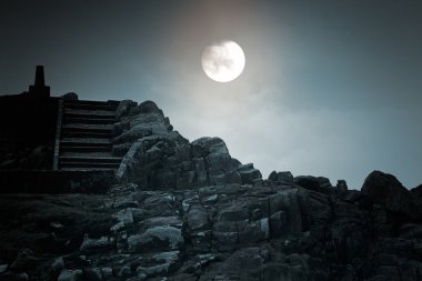 아파트 단지에 두 완전 한 rainbos