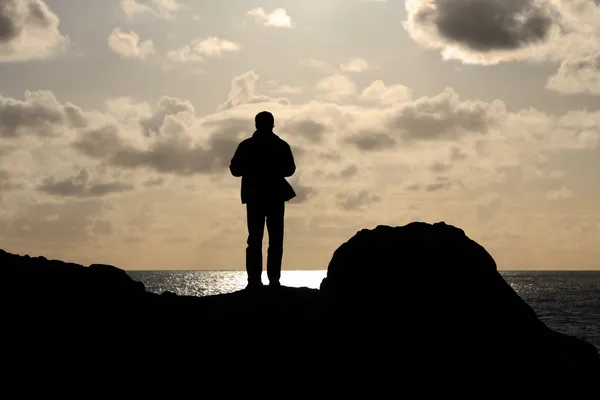 Man silhouette — Stock Photo, Image