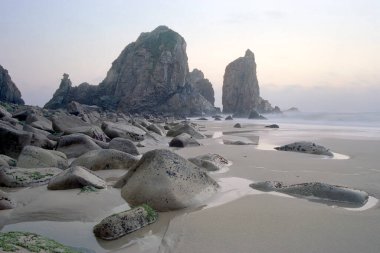 Gün batımında Ursa sahilinde. Analog: 35mm film.