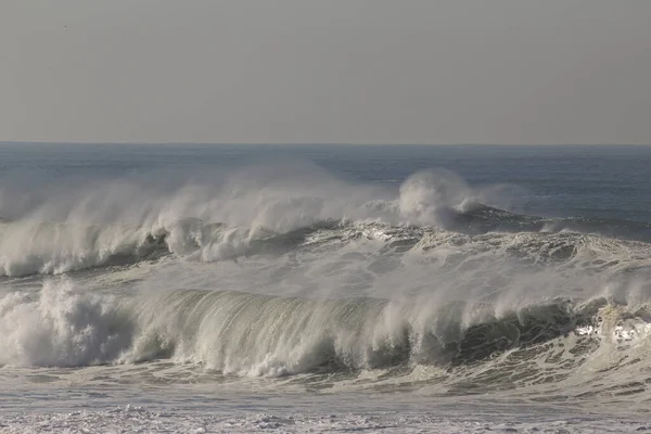 Beautiful Sunny Breaking Waves Northern Portuguese Coast — 图库照片