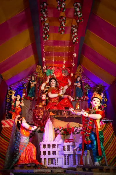 Deusa Durga Idol Celebração Festival Navratri — Fotografia de Stock