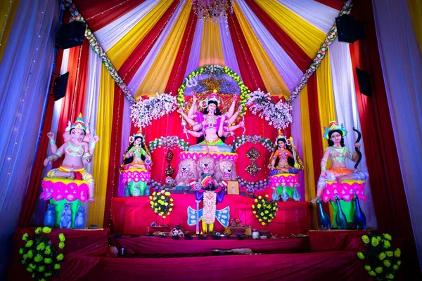 축제의 두르가 아이돌 — 스톡 사진
