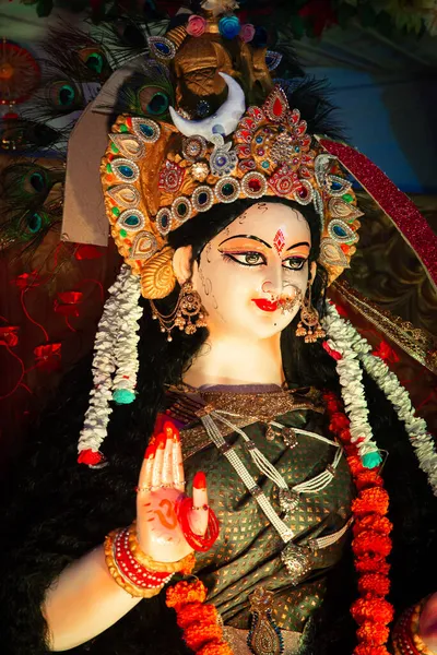 Déesse Durga Idol Navratri Célébration Festival — Photo