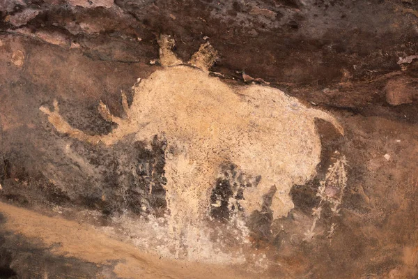 Bhimbetka Rock Shelters Raisen Madhya Pradesh India Dichiarati Patrimonio Dell — Foto Stock