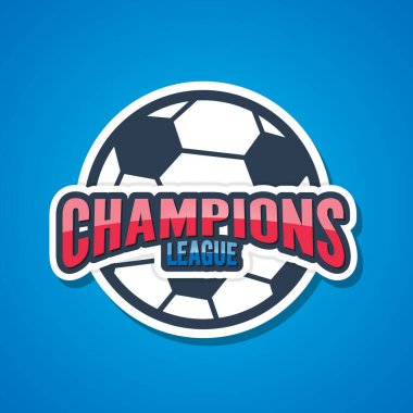 Futbol Şampiyonları Ligi İşaretleri. Vektör İllüstrasyonu