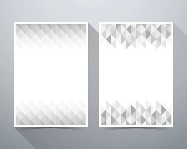 Abstrakter Hintergrund Dreiecksmuster Broschüren Layout Für Magazine Vektorillustration — Stockvektor